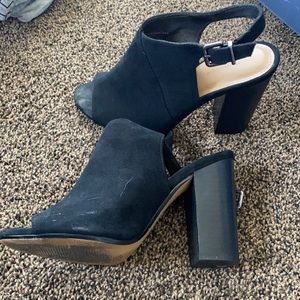 Gently used express block heels